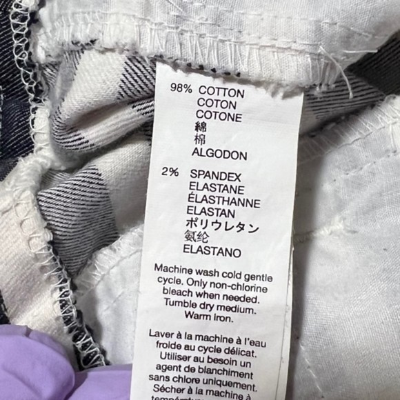 KHAKIS BY GAP The 3 Inch Short Womens Blue Striped Stretch Denim Size 16 - Picture 6 of 10